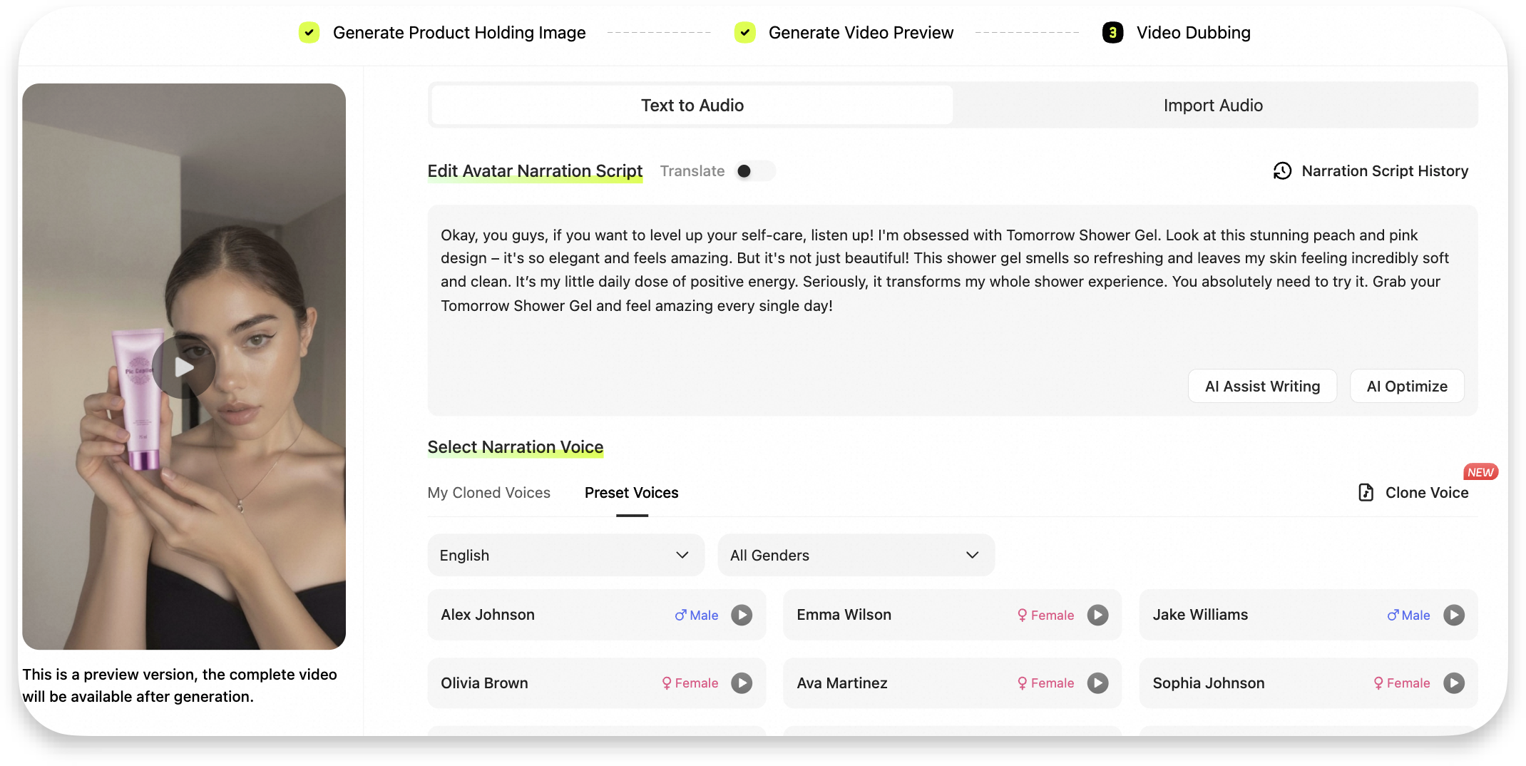 use ai video dubbing